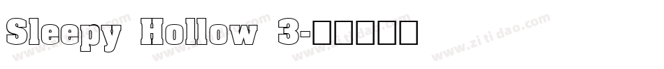 Sleepy Hollow 3字体转换